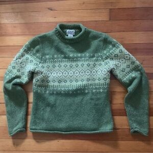 Green L.L Bean Vintage Sweater